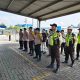 Polsek Cikarang Timur Polres Metro Bekasi Gelar Apel Pengamanan Konsolidasi Buruh di PT Multistrada Arah Sarana.( MICHELIN)