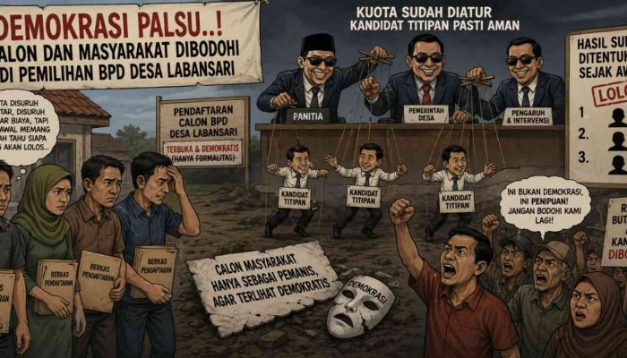 Demokrasi Palsu..! Calon Dan Masyarakat Dibodohi Di Pemilihan BPD Desa Labansari