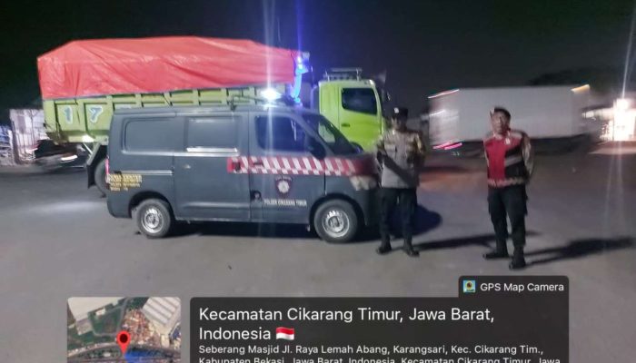 Polsek Cikarang Timur Intensifkan Patroli Malam Guna Antisipasi Gangguan Kamtibmas