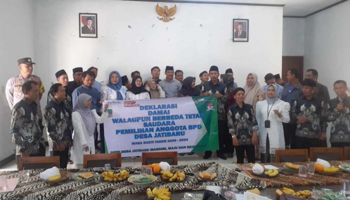 Walaupun Berbeda Tetap Saudara”, Desa Jatibaru Gelar Deklarasi Damai Pemilihan Anggota BPD Periode 2026 – 2034.