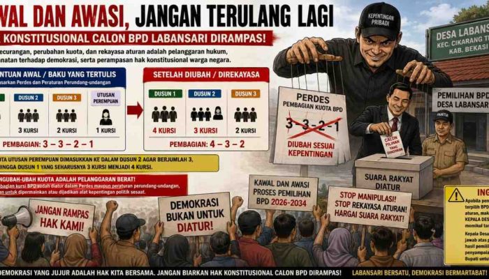 Tokoh Menyuarakan: Kawal dan Awasi, Jangan Terulang Lagi Hak konstitusional Calon BPD Labansari Dirampas.