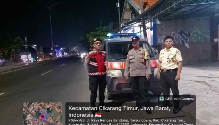 Polsek Cikarang Timur Intensifkan Patroli Kewilayahan dan Operasi Kejahatan Jalanan