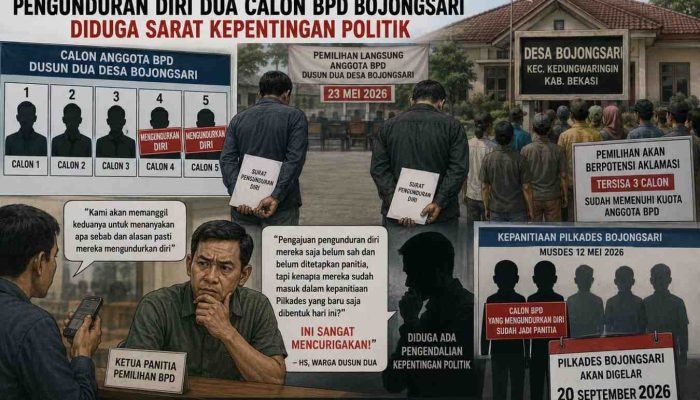 Dua Calon BPD Bojongsari Mundur Mendadak, Warga Curiga Ada “Skenario” Politik di Baliknya