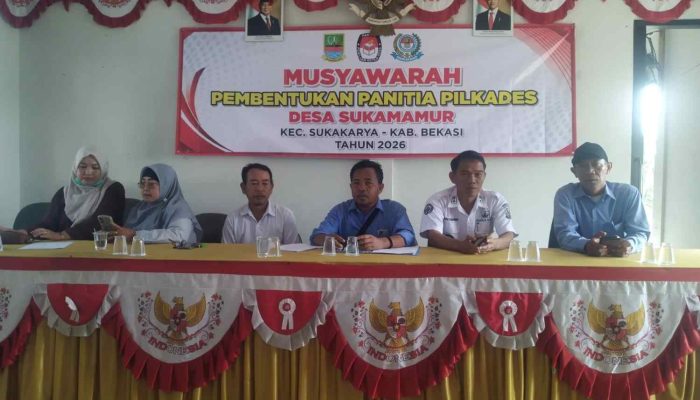 Pemeritahan Desa Sukamakmur Gelar Musyawarah Pembentukan Panitia Pilkades Tahun 2026