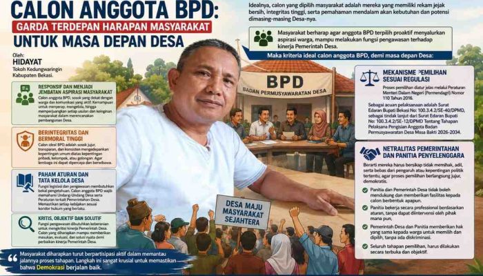 Figur Ideal Calon Anggota BPD: Garda Terdepan Harapan Masyarakat untuk Masa Depan Desa.