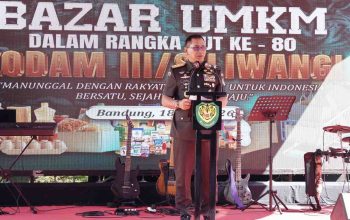 HUT ke-80 Kodam III/Slw Gelar Bazar UMKM