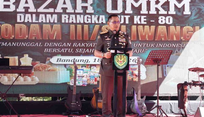 HUT ke-80 Kodam III/Slw Gelar Bazar UMKM