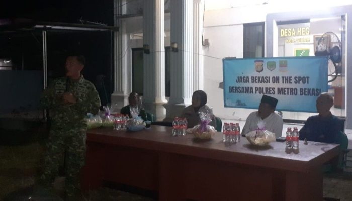 Sinergi TNI-Polri, Dandim 0509/Kabupaten Bekasi Hadiri ‘Ngopi Kamtibmas Jaga Bekasi On The Spot’ Bersama Jajaran Polres Metro Bekasi.