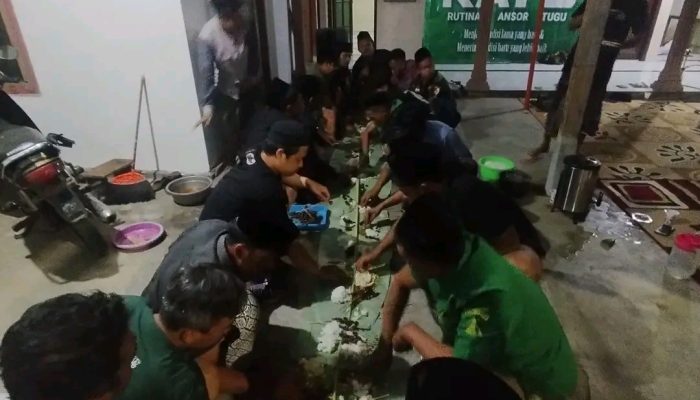 Banom NU GP Ansor Tugu Trenggalek Gelar Rutinan RATU, Perkuat Ukhuwah dan Kebersamaan
