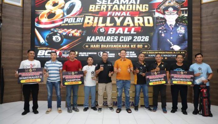 Kapolres Cup 2026 Meriahkan Hari Bhayangkara ke-80, Turnamen Billiard 8 Ball Jadi  Ajang Pencarian Bibit Atlet Baru