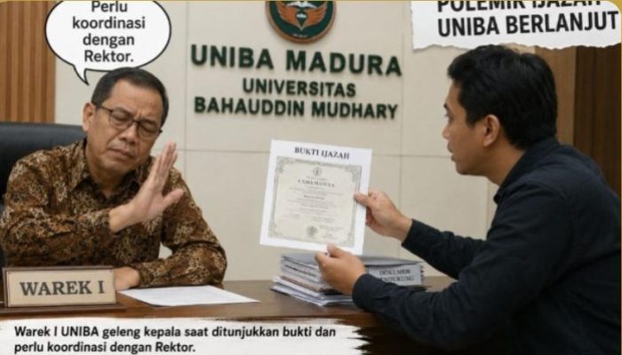 Polemik Ijazah UNIBA Berlanjut, Warek I UNIBA Geleng Kepala Saat Ditunjukkan Bukti