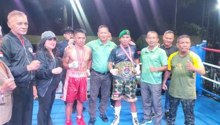 Kopda Dudu Surya Maulana Petinju Tangguh Rindam III Siliwangi Raih Sabuk Emas Pangdam III Siliwangi