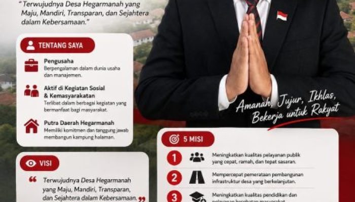 Bersama Membangun Hegarmanah: Nursidik Tawarkan Visi Perubahan Menuju Desa Mandiri dan Sejahtera