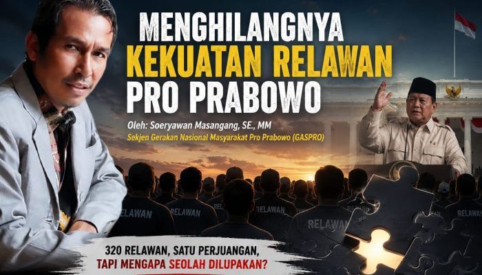 Menghilangnya Kekuatan Relawan Pro Prabowo