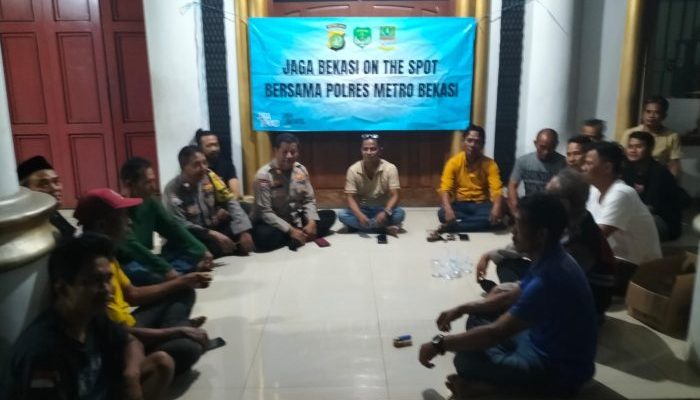 Polsek Cikarang Timur Gelar “Jaga Bekasi On The Spot”, Perkuat Sinergi Keamanan Dengan Warga
