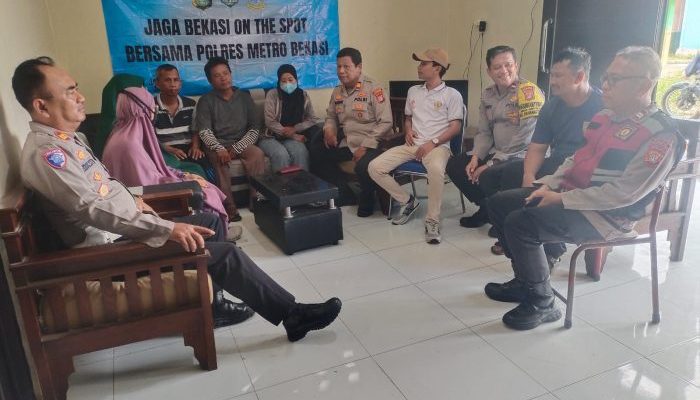 Perkuat Sinergitas dan Kondusifitas, Polsek Cikarang Timur Gelar “Jaga Jakarta, Jaga Bekasi On The Spot” di Jatireja.