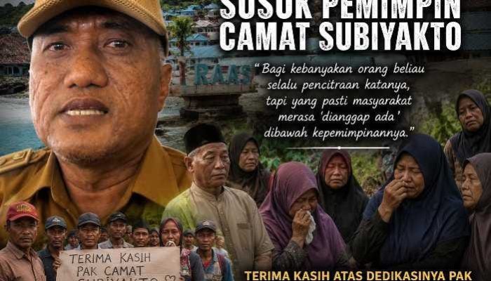 Berakhir Masa Pengabdian di Pulau Raas, Camat Subiyakto Pindah ke Arjasa, Warga Sampaikan Rasa Haru dan Doa