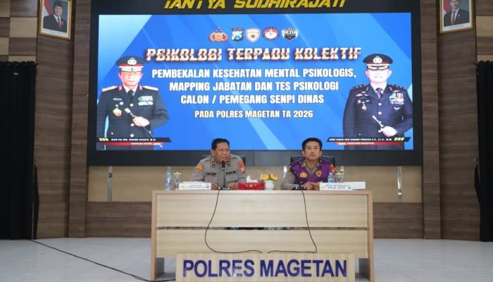 Polres Magetan Bersama Biro SDM Polda Jatim Gelar Tes Psikologi Terpadu bagi Pemegang Senpi
