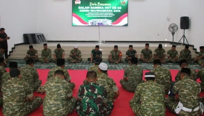 Khidmat, Kodim 0827 Sumenep Gelar Doa Bersama Peringati HUT ke-60 Korem 084/Bhaskara Jaya