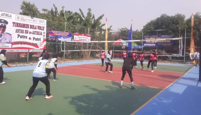 Sambut HUT RI ke-81, Pemdes Jatireja Gelar Turnamen Voli dan Bazar UMKM, Ketua Relawan Joss Beri Apresiasi Tinggi