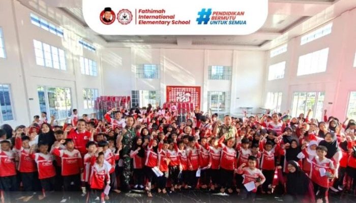 Fathimah International Elementary School Jabaan Gelar Program Guru Tamu, Perkuat Karakter dan Wawasan Kebangsaan Bersama TNI   