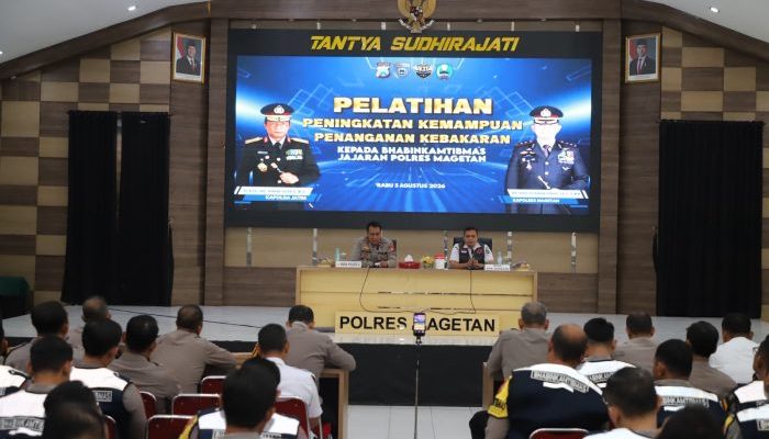 Bhabinkamtibmas Polres Magetan Ikuti Pelatihan Penanganan Kebakaran, Siap Jadi Garda Terdepan di Desa