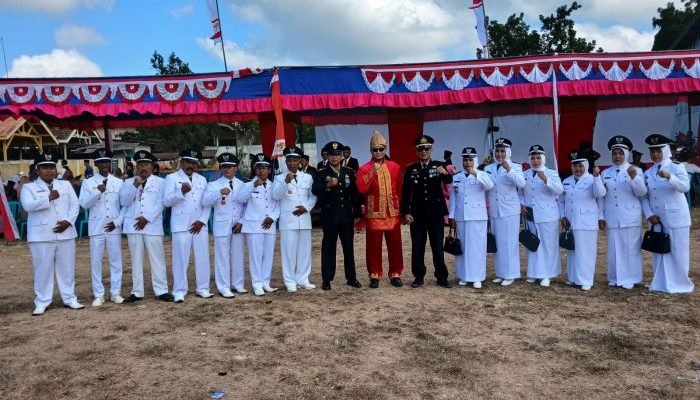 Kecamatan Bluto Gelar Upacara HUT RI-81, Camat Ajak Warga Jaga Nasionalisme Dan Gotong Royong.