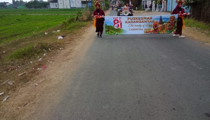 Pawai Umum dan Sound Horeks Meriahkan HUT RI ke-81 di Gandusari Trenggalek