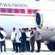 Kapolres Magetan Bersama Forkopimda sambut Wapres Gibran Transit di Lanud Iswahjudi, Personel Pengamanan disiagakan