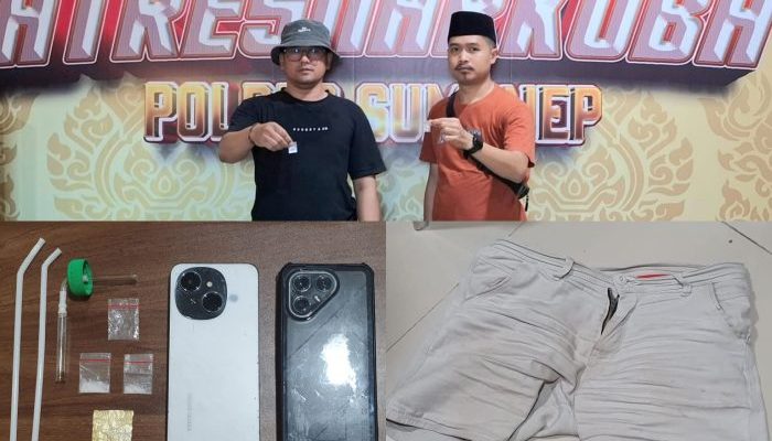 PATUNGAN BELI SABU, DUA PRIA DI SUMENEP DIAMANKAN POLISI