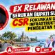 EX RELAWAN AF SERUKAN BUPATI SUMENEP, CSR FOKUSKAN UNTUK INFRASTRUKTUR DAN PENGUATAN SDM