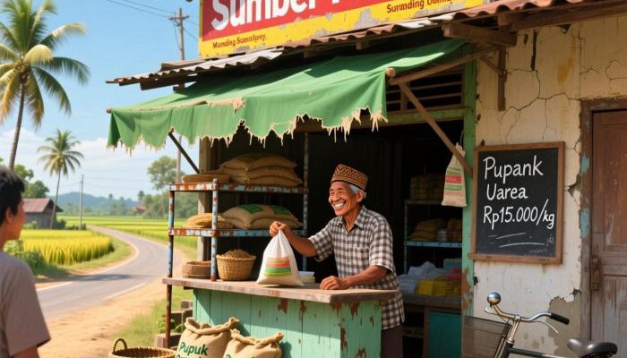 Masyarakat Dibikin Ribet oleh Kios Sumber Makmur, Petani Manding Kesulitan Dapat Pupuk Subsidi