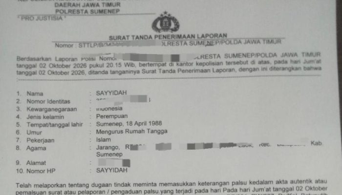 Akta Nikah Tak Hilang, Kok Bisa Terbit Duplikat ? Sayyidah Lapor Polisi