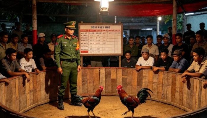 Dugaan Oknum TNI Inisial ( S ) Membekingi atau Terlibat Judi Sabung Ayam Dibatuputih