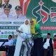Khidmat dan Penuh Haru! Ning Nuri Karimatunnisa Bacakan Resolusi Jihad Di Apel Hari Santri Kabupaten Ngawi
