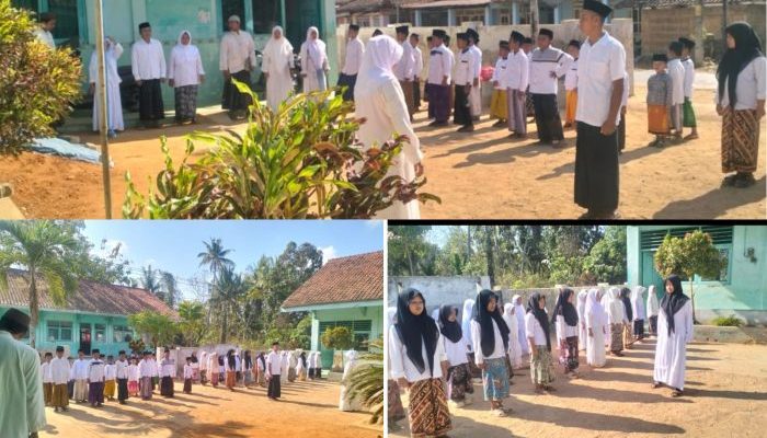 Peringatan Hari Santri Nasional Kepala Sekolah SDN Batu Belah Barat Ajak Rawat Kemerdekaan dengan Kreativitas dan Kerukunan