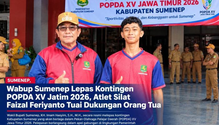 Wakil Bupati Sumenep Resmi Lepas Kontingen POPDA XV Jawa Timur 2026